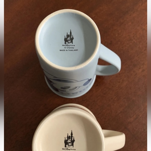 2 Walt Disney World Minnie & Mickey Mouse Coffee Mugs Adjectives Smart Sweet - Picture 5 of 8